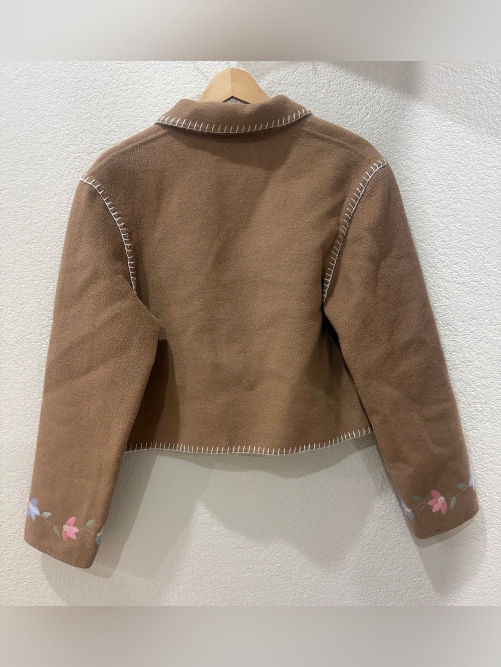 Rixo Embroidered Wool Blend Sunday Jacket - Picture 9 of 11